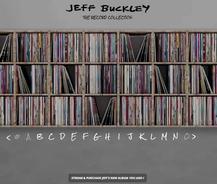 Jeff Buckley: The Record Collection - Niezwykła muzyczna strona internetowa